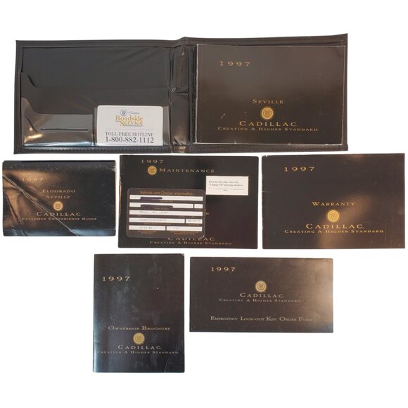 1997 Cadillac Seville Owners Manual, Brochure, Maintenance Log, Warranty w/ Case - Picture 2 of 8